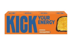 Батончик Кокос-Мандарин, 45г, Kick кик26