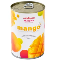 Пюре манго, 430г, Люблю жизнь пм1-1