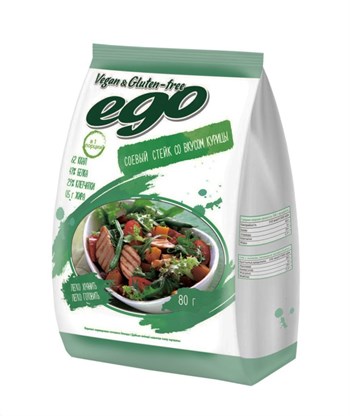 Соевый куриный стейк, 80г, Ego вита4