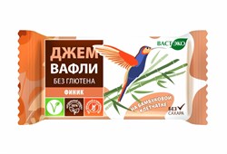 Вафли безглютеновые Финик без сахара, 21г, Вастэко васт36